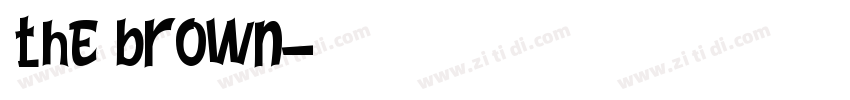 the brown字体转换